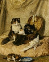 Kittens at Play by Henriette Ronner-Knip