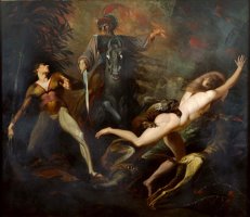 Theodore Meets in The Wood The Spectre of His Ancestor Guido Cavalcanti by Henry Fuseli