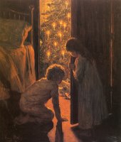 The Christmas Tree by Henry Mosler