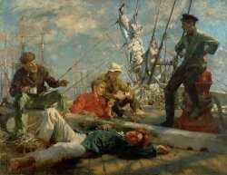 The Midday Rest Sailors Yarning by Henry Scott Tuke
