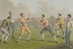 A Prize Fight Aquatinted By I Clark by Henry Thomas Alken