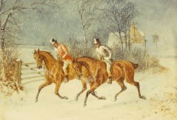 Going Out In A Snowstorm by Henry Thomas Alken