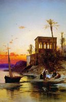Kiosk of Trajan Philae on The Nile by Hermann David Solomon Corrodi
