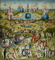 Garden of Earthly Delights, Central Panel of The Triptych by Hieronymus Bosch