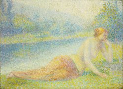 Reclining Nude by Hippolyte Petitjean