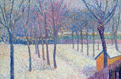 The Orchard Under The Snow by Hippolyte Petitjean