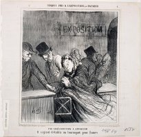 Croquis Pris a L'exposition Une Amelioration a Apporter by Honore Daumier