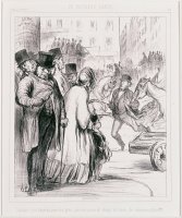Le Nouveau Paris Comme C'est Heureux Pour Les Gens Presses Qu'on Ait Elargi Les Voies De Communicat... by Honore Daumier