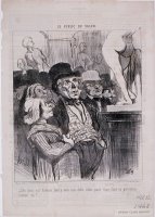 Le Public Du Salon Dis Donc, Not'homme, Faut Y... by Honore Daumier