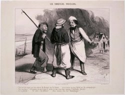 Les Canotiers Parisiens Tiens! Moi Qui Croyais Que Nous Venions De Decouvrir… by Honore Daumier