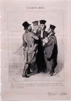 Les Gens De Justice Vous M'avez Injure Dans Votre Plaidoirie by Honore Daumier