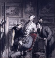 The Amateurs by Honore Daumier