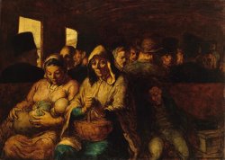 The Third Class Carriage by Honore Daumier