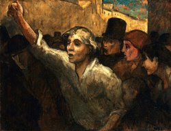 The Uprising (l'emeute) by Honore Daumier