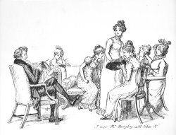Scene From Pride And Prejudice By Jane Austen by Hugh Thomson