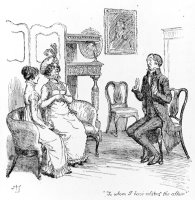 Scene From Pride And Prejudice By Jane Austen by Hugh Thomson