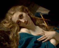 Mary Magdalene in The Cave by Hughes Merle