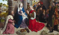 The Adoration of The Kings (monforte Altar) by Hugo van der Goes