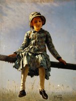 Dragonfly. Painter's Daughter Portrait by Ilya Repin