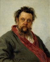 Portrait of the composer Mussorgsky by Ilya Repin