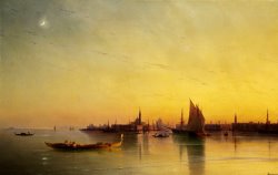 Venice From The Lagoon at Sunset by Ivan Ayvazovsky