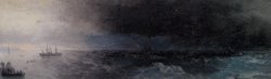 Battleship on a Stormy Sea by Ivan Constantinovich Aivazovsky