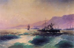 Gunboat Off Crete by Ivan Constantinovich Aivazovsky