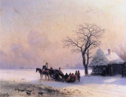 Winter Scene in Little Russia by Ivan Constantinovich Aivazovsky