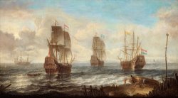 Circle Of Sailing Ships by Jacob Adriaensz Bellevois