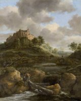 Bentheim Castle by Jacob Isaacksz. Van Ruisdael