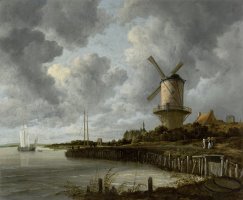 The Windmill at Wijk Bij Duurstede by Jacob Isaacksz. Van Ruisdael