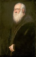 Man with a White Beard by Jacopo Robusti Tintoretto