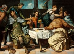 The Supper at Emmaus by Jacopo Robusti Tintoretto