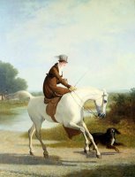 Miss Cazenove on a Gray Hunter by Jacques-Laurent Agasse