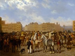 Old Smithfield Market by Jacques-Laurent Agasse