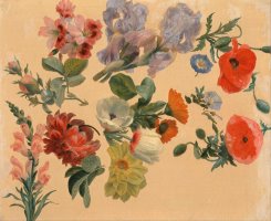 Studies of Summer Flowers by Jacques-Laurent Agasse