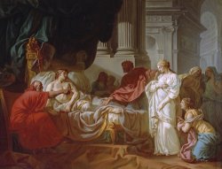 Erasistratus Discovers The Cause of Antiochus's Disease by Jacques Louis David
