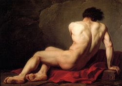 Male Nude Known As Patroclus by Jacques Louis David