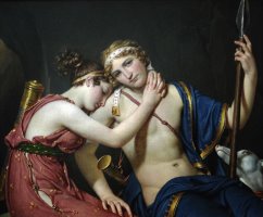 The Farewell of Telemachus And Eucharis by Jacques Louis David