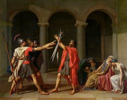 The Oath of Horatii by Jacques Louis David