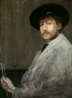 Arrangement in Gray: Portrait of The Painter by James Abbott McNeill Whistler