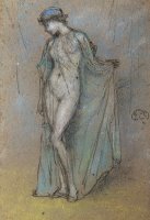 Female Nude with Diaphanous Gown by James Abbott McNeill Whistler