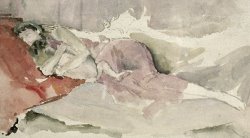 Mother And Child On A Couch by James Abbott McNeill Whistler
