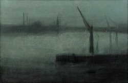 Nocturne Blue And Silver鈥攂attersea Reach by James Abbott McNeill Whistler