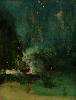 Nocturne in Black and Gold - the Falling Rocket by James Abbott McNeill Whistler