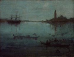 Nocturne in Blue And Silver The Lagoon, Venice by James Abbott McNeill Whistler