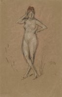 Nude Standing with Legs Crossed by James Abbott McNeill Whistler