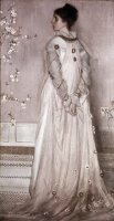 Symphony in Flesh Color And Pink: Portrait of Mrs. Frances Leyland by James Abbott McNeill Whistler
