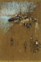 The Zattere: Harmony in Blue And Brown by James Abbott McNeill Whistler