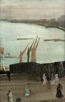 Variations in Pink And Grey Chelsea by James Abbott McNeill Whistler